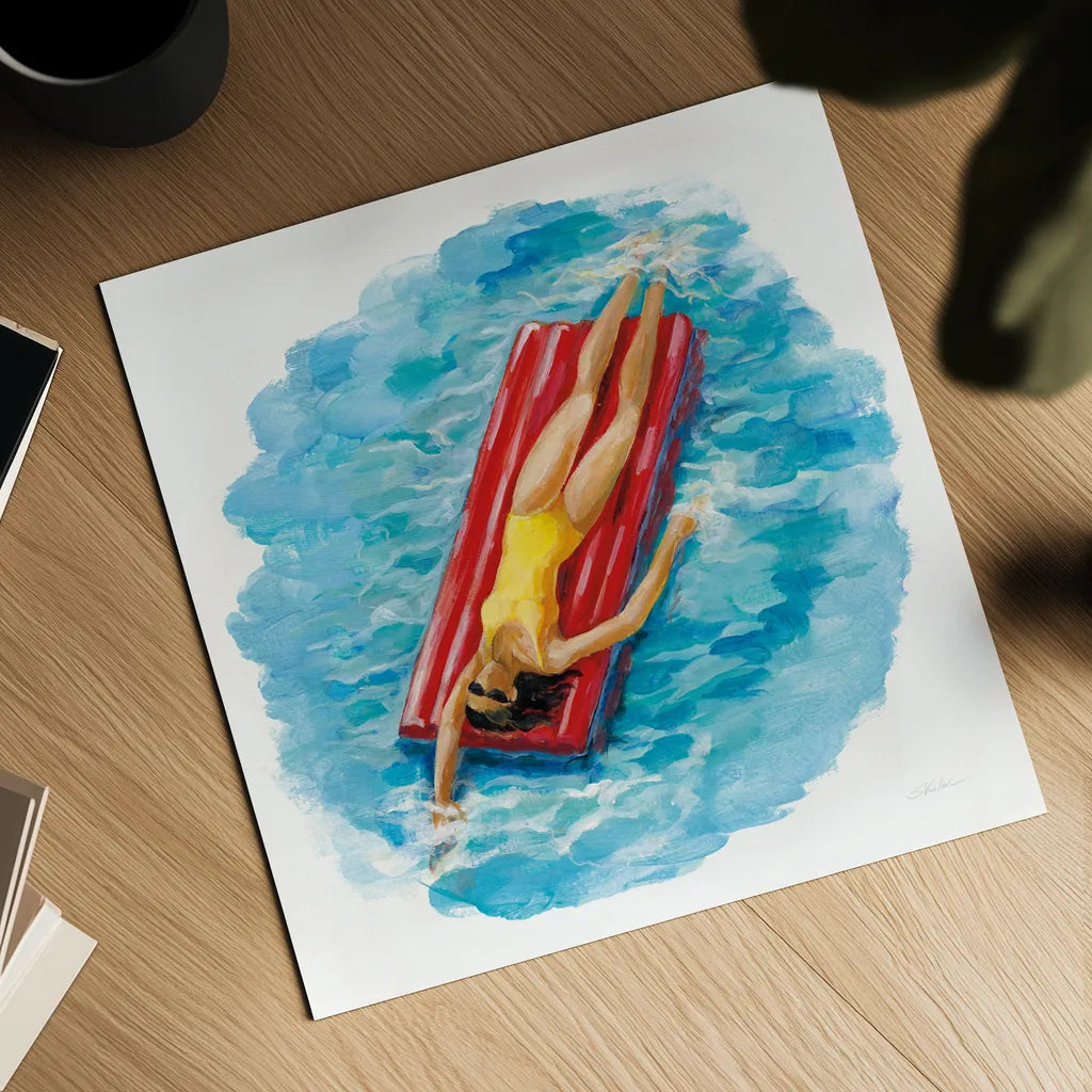 Sunbather II by Silvia Vassileva. Shown as a detailed flat fine art print, highlighting archival giclee quality. Available as an archival giclee rolled canvas, fine art paper, or poster print. SKU 62969a.