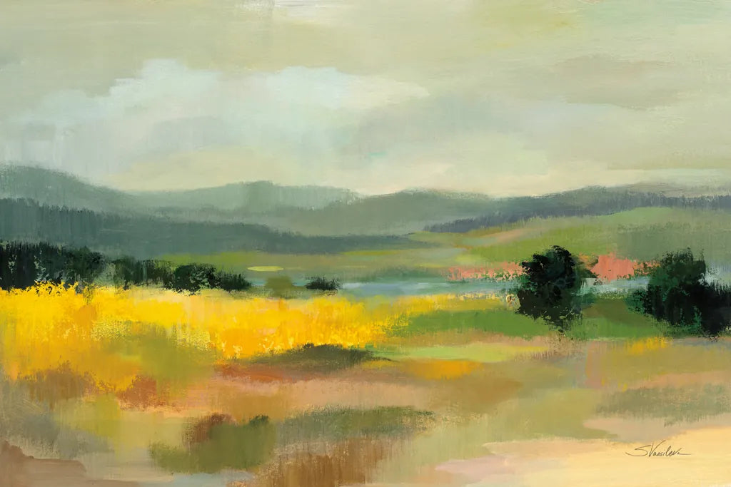 Sunflower Field by Silvia Vassileva. SKU 74318i. Archival Giclee Fine art print for wall decor.