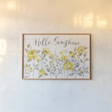 Sunny Roses I by Silvia Vassileva. shown as a paper print in a natural frame. Available as a archival giclee rolled canvas, fine art paper, or poster print. SKU 71051i.