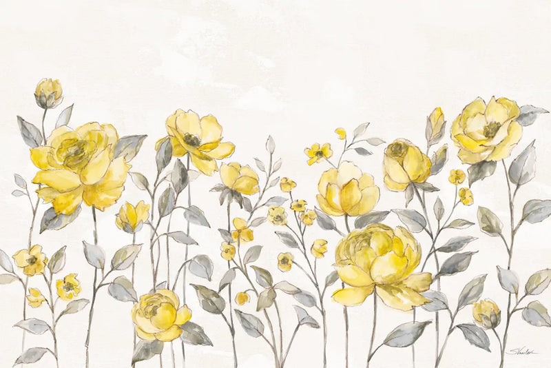 Sunny Roses I No Words by Silvia Vassileva. SKU 71450i. Archival Giclee Fine art print for wall decor.