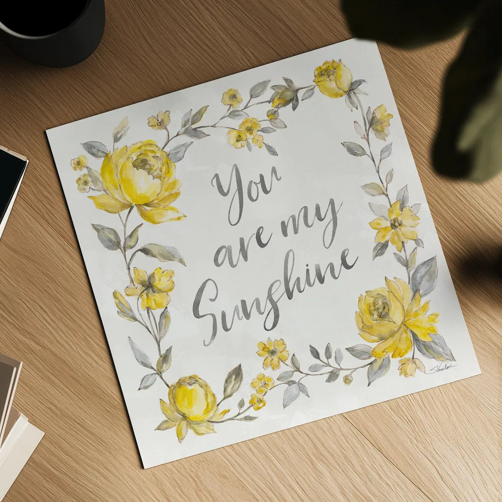 Sunny Roses II by Silvia Vassileva. Shown as a detailed flat fine art print, highlighting archival giclee quality. Available as an archival giclee rolled canvas, fine art paper, or poster print. SKU 71052a.