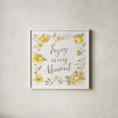 Sunny Roses III by Silvia Vassileva. Shown in a crisp white glass frame for a clean and minimalist style. Available as an archival giclee rolled canvas, fine art paper, or poster print. SKU 71053a.