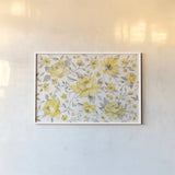 Sunny Roses IV by Silvia Vassileva. shown as a paper print in a white frame. Available as a archival giclee rolled canvas, fine art paper, or poster print. SKU 71054i.