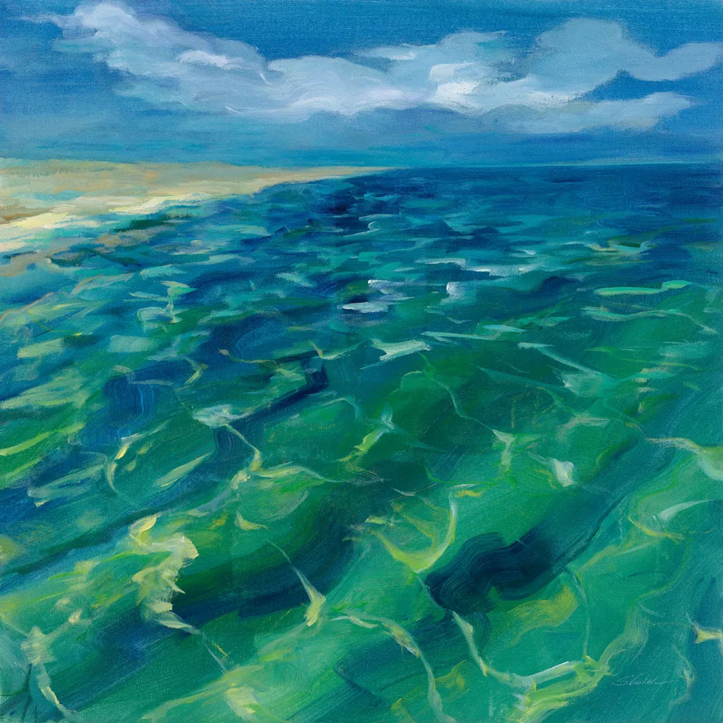 Sunny Sea Reflections by Silvia Vassileva. SKU 65671a. Archival Giclee Fine art print for wall decor.