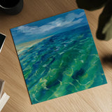 Sunny Sea Reflections by Silvia Vassileva. Shown as a detailed flat fine art print, highlighting archival giclee quality. Available as an archival giclee rolled canvas, fine art paper, or poster print. SKU 65671a.
