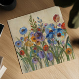 Sunrise Garden II by Silvia Vassileva. Shown as a detailed flat fine art print, highlighting archival giclee quality. Available as an archival giclee rolled canvas, fine art paper, or poster print. SKU 8452a.