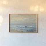 Sunrise Over the Sea by Silvia Vassileva. shown as a paper print in a natural frame. Available as a archival giclee rolled canvas, fine art paper, or poster print. SKU 71290i.