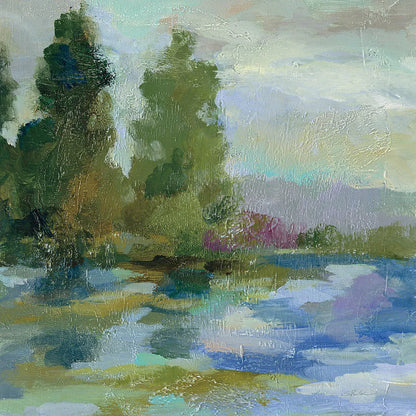 Sunrise at the Lake I by Silvia Vassileva. SKU 20680a. Archival Giclee Fine art print for wall decor.