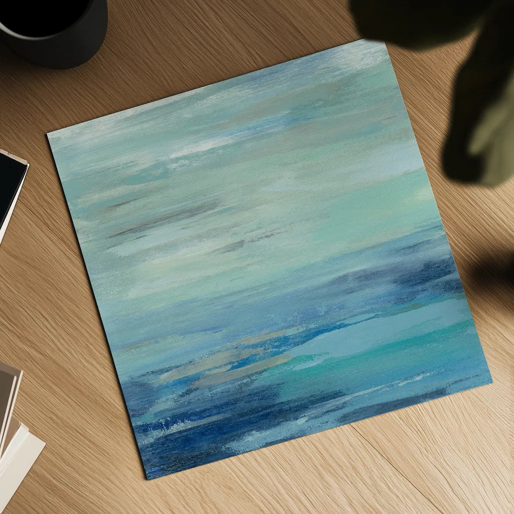 Sunset Beach I no Orange by Silvia Vassileva. Shown as a detailed flat fine art print, highlighting archival giclee quality. Available as an archival giclee rolled canvas, fine art paper, or poster print. SKU 41855a.