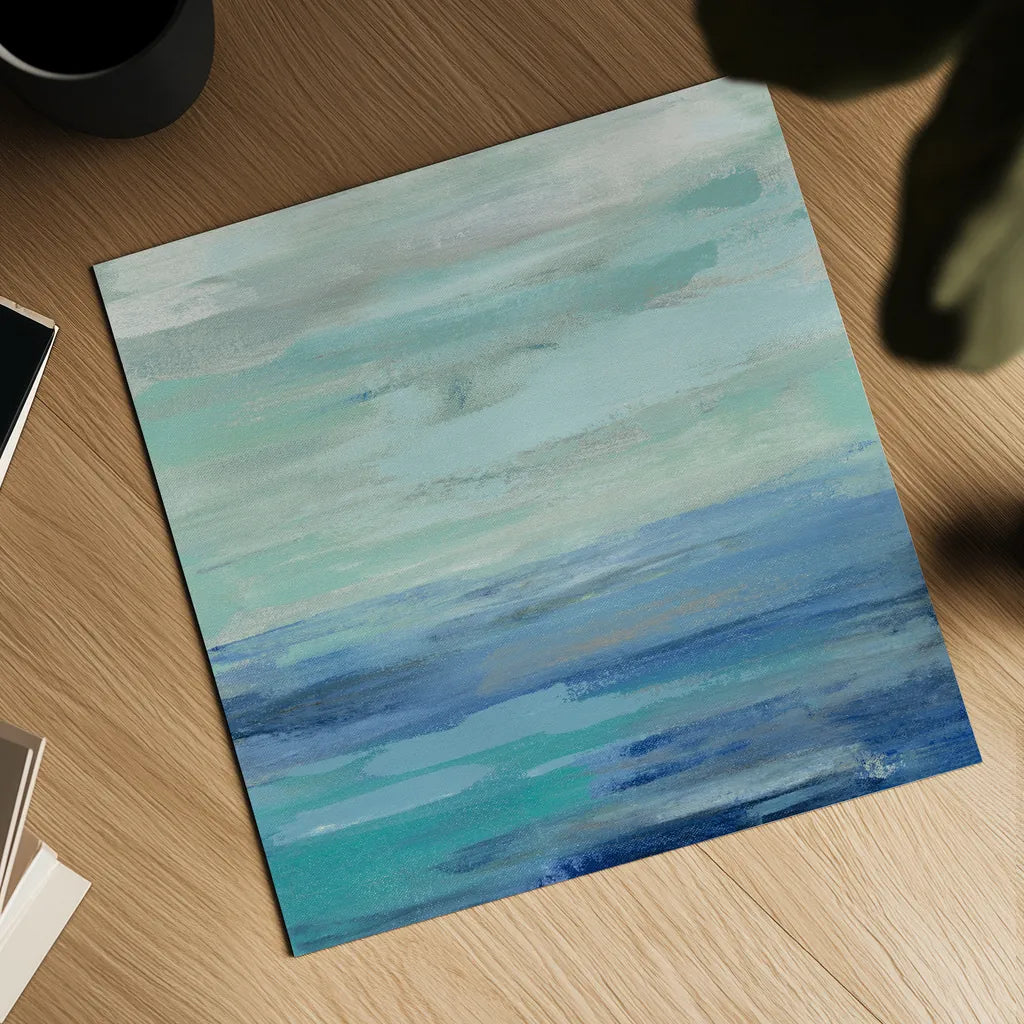 Sunset Beach II no Orange by Silvia Vassileva. Shown as a detailed flat fine art print, highlighting archival giclee quality. Available as an archival giclee rolled canvas, fine art paper, or poster print. SKU 41856a.