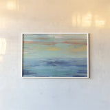 Sunset Beach III by Silvia Vassileva. shown as a paper print in a white frame. Available as a archival giclee rolled canvas, fine art paper, or poster print. SKU 28162i.