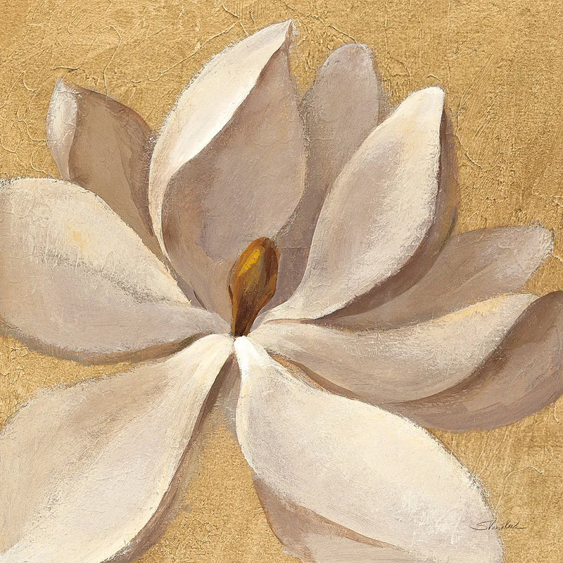 Sunset Flower I on Gold by Silvia Vassileva. SKU 29084a. Archival Giclee Fine art print for wall decor.