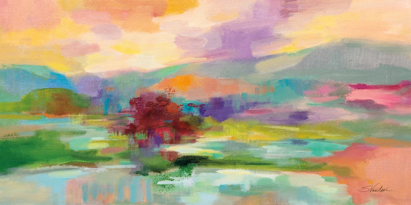 Sunset Lake Hues by Silvia Vassileva