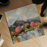 Sunset in April by Silvia Vassileva. Shown as a detailed flat fine art print, highlighting archival giclee quality. Available as an archival giclee rolled canvas, fine art paper, or poster print. SKU 99704a.