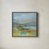Sunshine by Silvia Vassileva. Shown in a sleek black glass frame for a contemporary gallery look. Available as an archival giclee rolled canvas, fine art paper, or poster print. SKU 84816a.