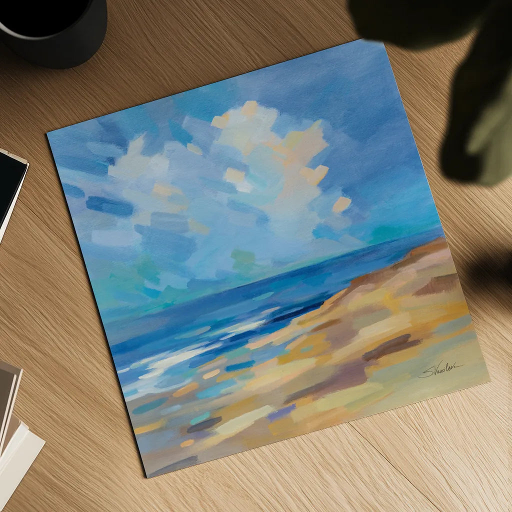 Sunshine Coast by Silvia Vassileva. Shown as a detailed flat fine art print, highlighting archival giclee quality. Available as an archival giclee rolled canvas, fine art paper, or poster print. SKU 80861a.
