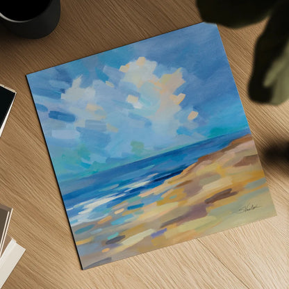 Sunshine Coast by Silvia Vassileva. Shown as a detailed flat fine art print, highlighting archival giclee quality. Available as an archival giclee rolled canvas, fine art paper, or poster print. SKU 80861a.