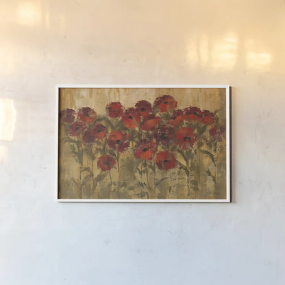 Sunshine Florals by Silvia Vassileva. shown as a paper print in a white frame. Available as a archival giclee rolled canvas, fine art paper, or poster print. SKU 2713i.