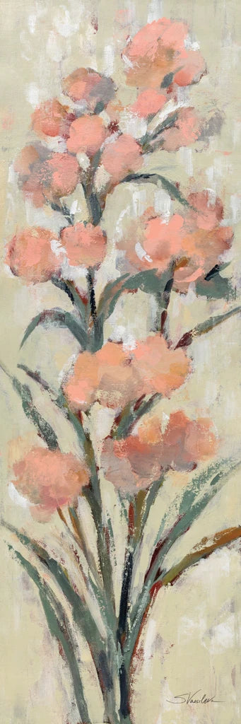 Tall Blush Flowers I by Silvia Vassileva