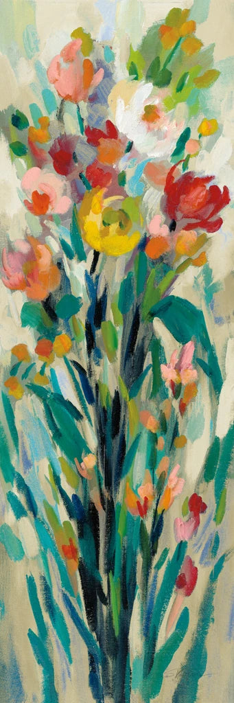 Tall Bright Flowers Cream I by Silvia Vassileva
