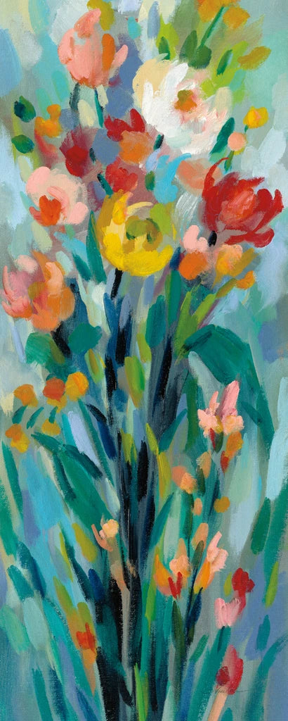 Tall Bright Flowers I Crop by Silvia Vassileva