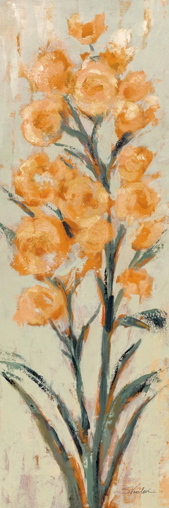 Tall Tangerine Flowers II by Silvia Vassileva