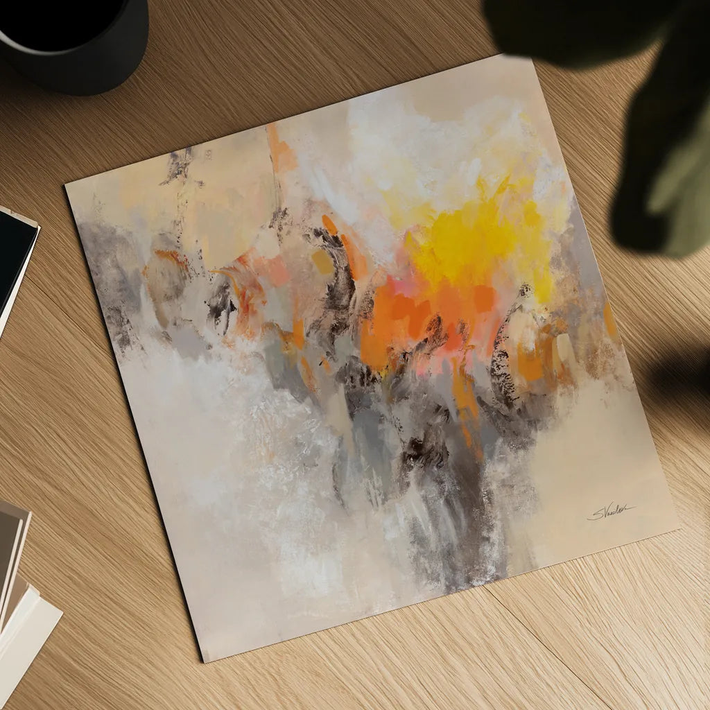 Tangerine Glow by Silvia Vassileva. Shown as a detailed flat fine art print, highlighting archival giclee quality. Available as an archival giclee rolled canvas, fine art paper, or poster print. SKU 86368a.