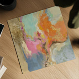 Tangerine Gold Mid Mod by Silvia Vassileva. Shown as a detailed flat fine art print, highlighting archival giclee quality. Available as an archival giclee rolled canvas, fine art paper, or poster print. SKU 65600a.