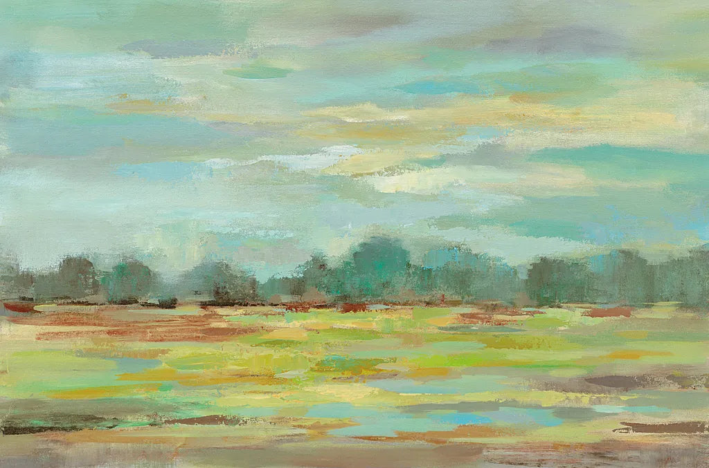 Teal Forest by Silvia Vassileva. SKU 24572i. Archival Giclee Fine art print for wall decor.