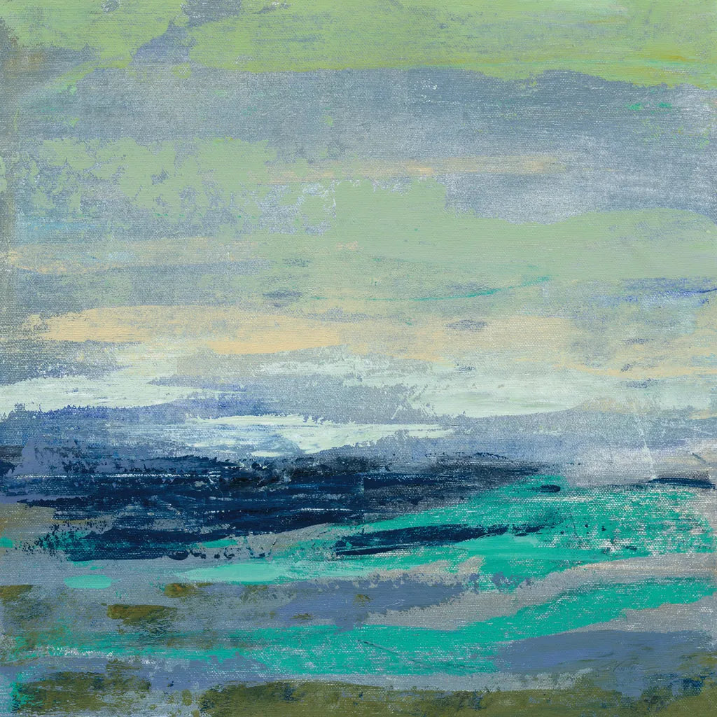 Teal Wave I by Silvia Vassileva. SKU 42185a. Archival Giclee Fine art print for wall decor.