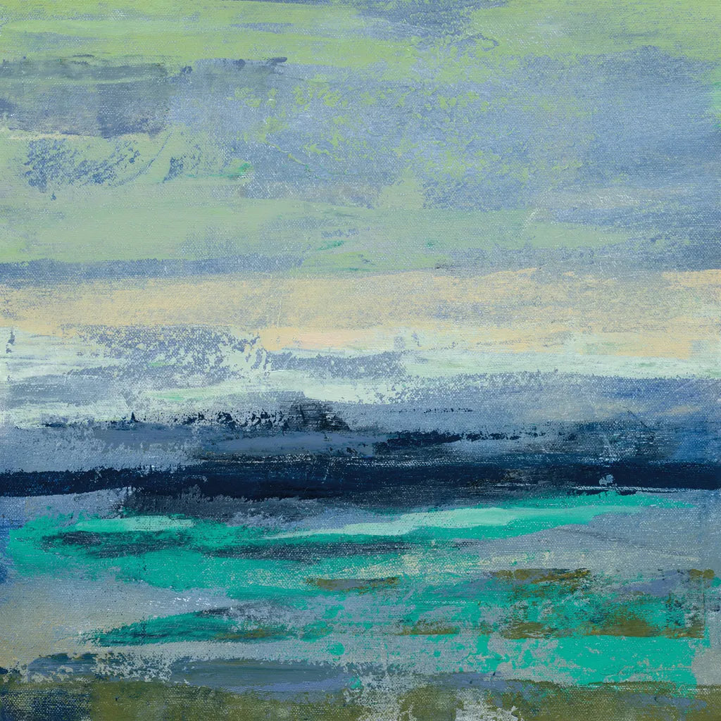 Teal Wave II by Silvia Vassileva. SKU 42186a. Archival Giclee Fine art print for wall decor.