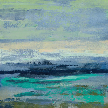 Teal Wave II by Silvia Vassileva. SKU 42186a. Archival Giclee Fine art print for wall decor.