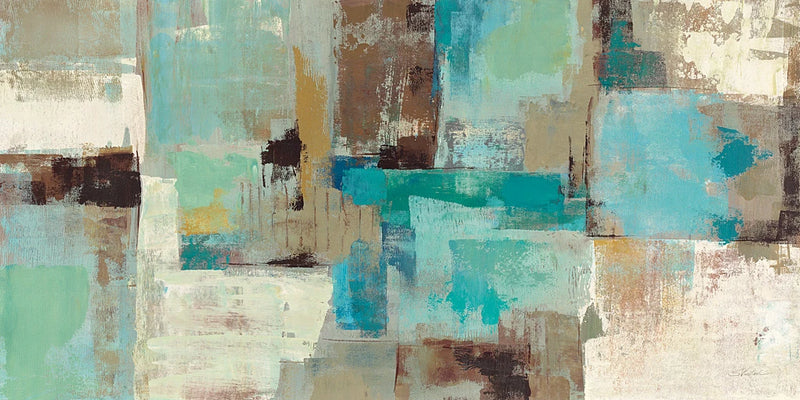 Teal and Aqua Reflections v2 by Silvia Vassileva