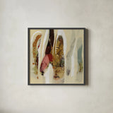 Terracotta Tile I by Silvia Vassileva. Shown in a sleek black glass frame for a contemporary gallery look. Available as an archival giclee rolled canvas, fine art paper, or poster print. SKU 69143a.