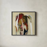 Terracotta Tile II by Silvia Vassileva. Shown in a sleek black glass frame for a contemporary gallery look. Available as an archival giclee rolled canvas, fine art paper, or poster print. SKU 69144a.