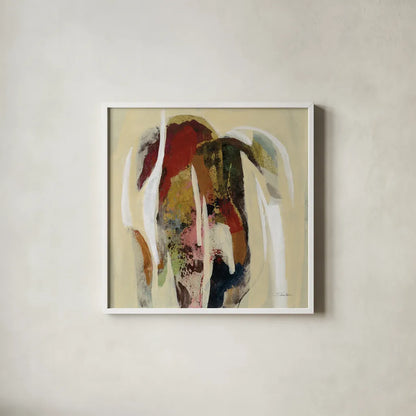 Terracotta Tile II by Silvia Vassileva. Shown in a crisp white glass frame for a clean and minimalist style. Available as an archival giclee rolled canvas, fine art paper, or poster print. SKU 69144a.