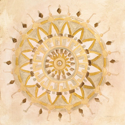 Textured Mandala by Silvia Vassileva. SKU 64235a. Archival Giclee Fine art print for wall decor.