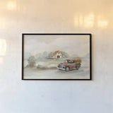 The Old Farm by Silvia Vassileva. shown as a paper print in a black flame. Available as a archival giclee rolled canvas, fine art paper, or poster print. SKU 70503i.