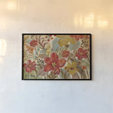 Tropical Flowers by Silvia Vassileva. shown as a paper print in a black flame. Available as a archival giclee rolled canvas, fine art paper, or poster print. SKU 30158i.