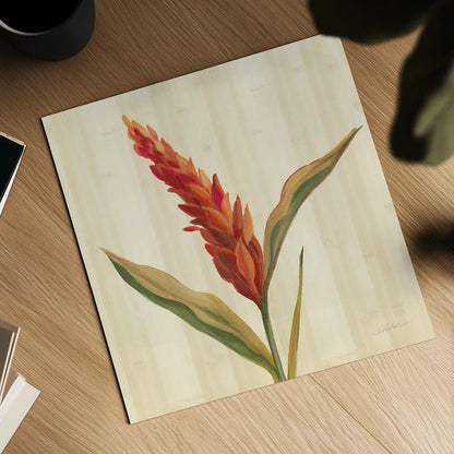 Tropical Garden II by Silvia Vassileva. Shown as a detailed flat fine art print, highlighting archival giclee quality. Available as an archival giclee rolled canvas, fine art paper, or poster print. SKU 66372a.