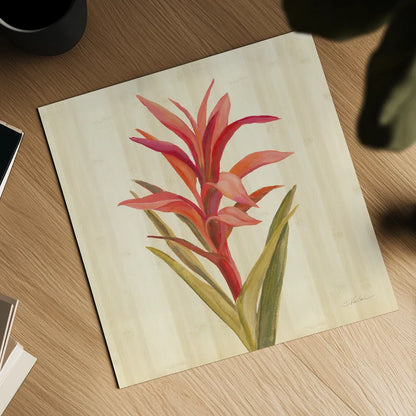 Tropical Garden III by Silvia Vassileva. Shown as a detailed flat fine art print, highlighting archival giclee quality. Available as an archival giclee rolled canvas, fine art paper, or poster print. SKU 66373a.