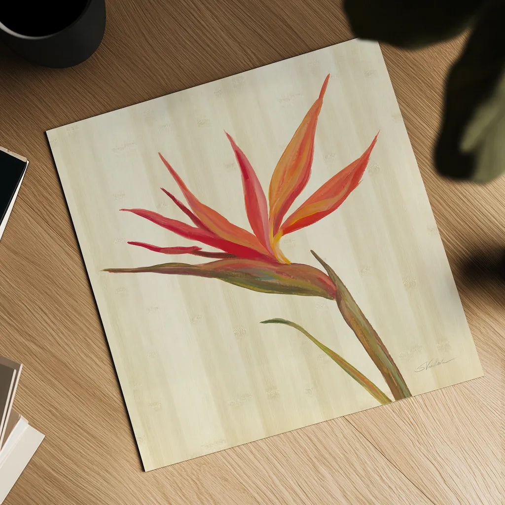 Tropical Garden IV by Silvia Vassileva. Shown as a detailed flat fine art print, highlighting archival giclee quality. Available as an archival giclee rolled canvas, fine art paper, or poster print. SKU 66374a.