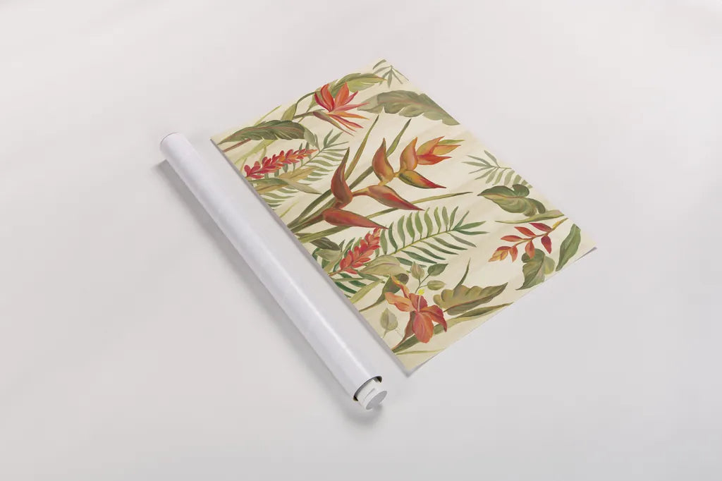 Tropical Garden VII by Silvia Vassileva. shown as a rolled paper print. Available as archival giclee rolled canvas, fine art paper, or poster print. SKU 66377i.