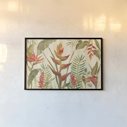 Tropical Garden VII by Silvia Vassileva. shown as a paper print in a black flame. Available as a archival giclee rolled canvas, fine art paper, or poster print. SKU 66377i.