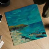 Tropical Island I by Silvia Vassileva. Shown as a detailed flat fine art print, highlighting archival giclee quality. Available as an archival giclee rolled canvas, fine art paper, or poster print. SKU 102541a.
