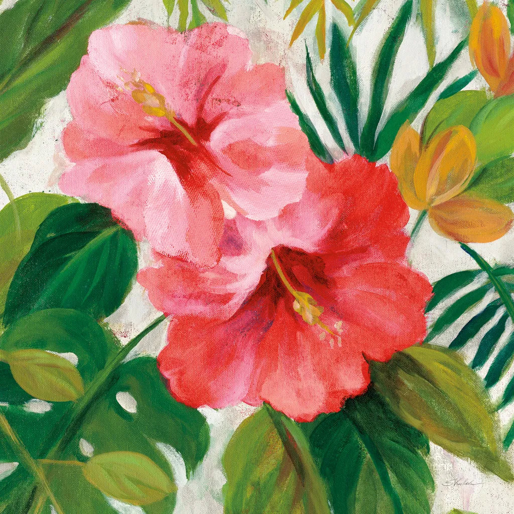 Tropical Jewels I v2 Pink Crop by Silvia Vassileva. SKU 54292a. Archival Giclee Fine art print for wall decor.