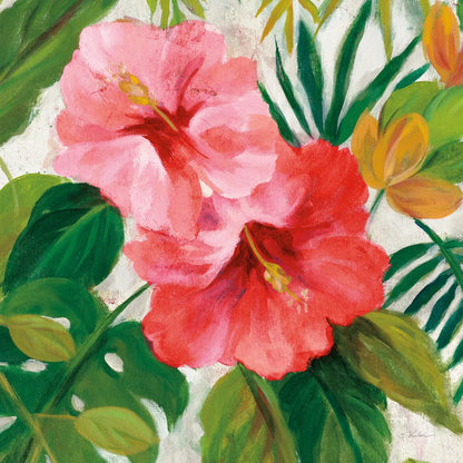 Tropical Jewels I v2 Pink Crop by Silvia Vassileva. SKU 54292a. Archival Giclee Fine art print for wall decor.