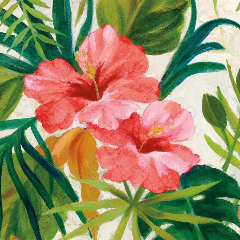 Tropical Jewels II v2 Pink Crop by Silvia Vassileva. SKU 54293a. Archival Giclee Fine art print for wall decor.