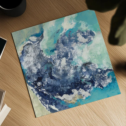 Turquoise by Silvia Vassileva. Shown as a detailed flat fine art print, highlighting archival giclee quality. Available as an archival giclee rolled canvas, fine art paper, or poster print. SKU 65602a.