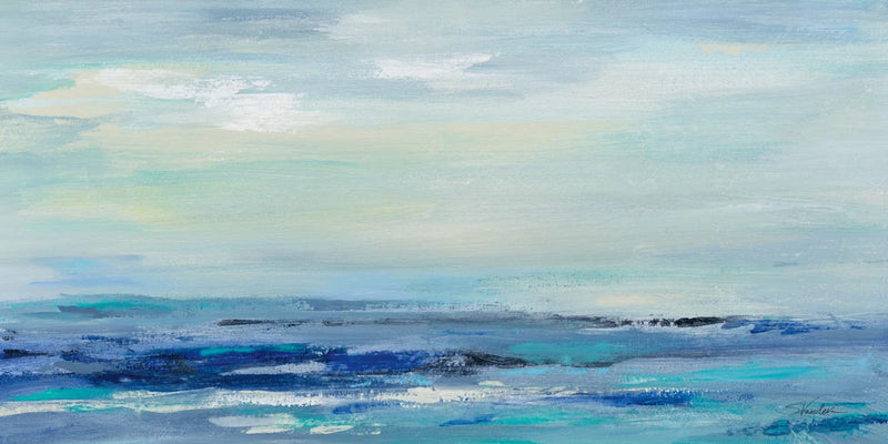 Turquoise Sea Waves I by Silvia Vassileva
